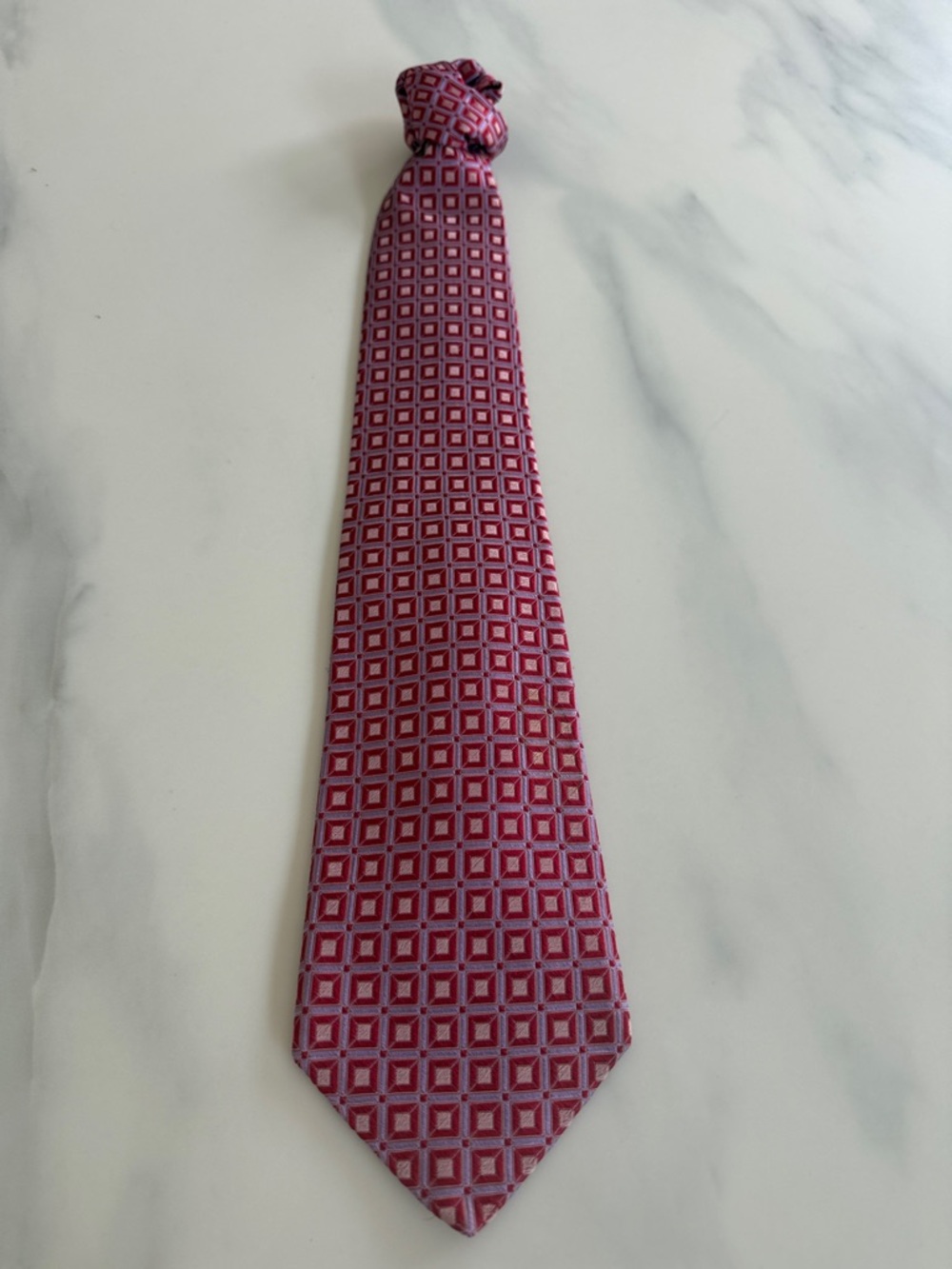 Men's Robert Talbott Nordstroms Pink Geometric Silk Tie